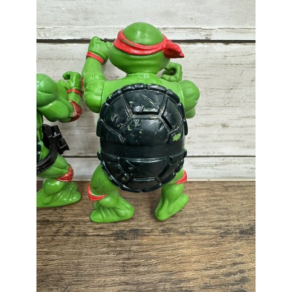 TMNT Raphael Lot of 2 Vintage Ninja Turtles Figures 1988 - Picture 6 of 10